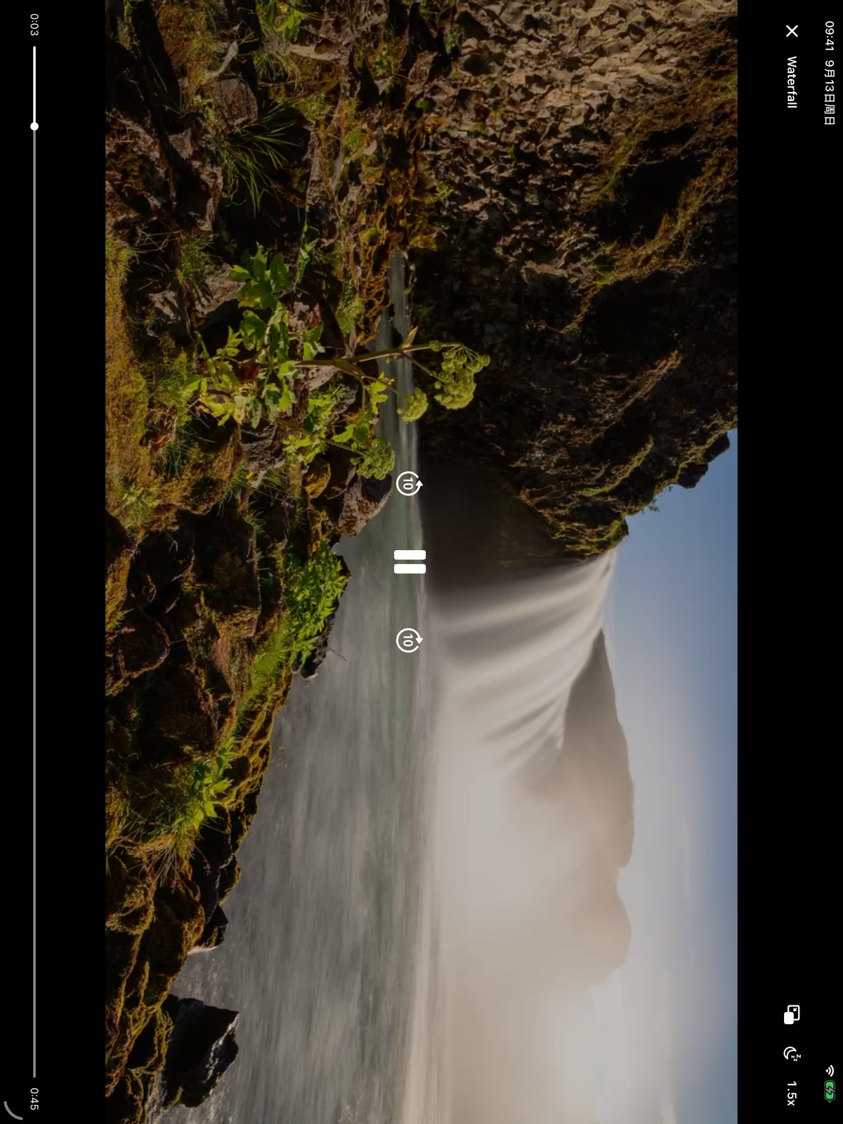 私映 iPad 视频播放界面